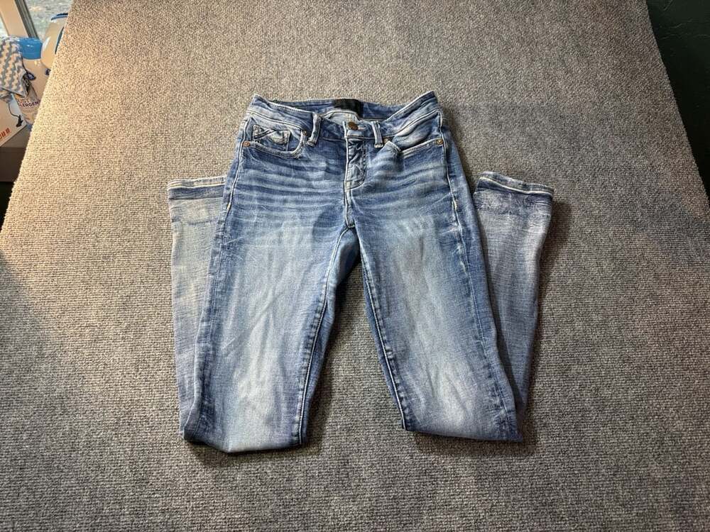 Buckle Black Fit No. 53 Skinny Jeans 24x30 Blue Denim